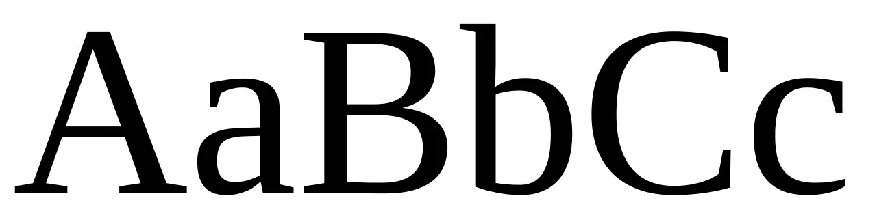 Serif fonts