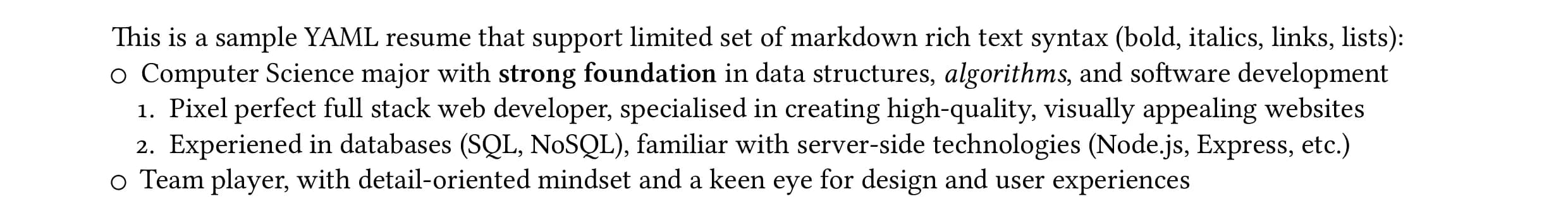 Rich Text Support in Summary Field