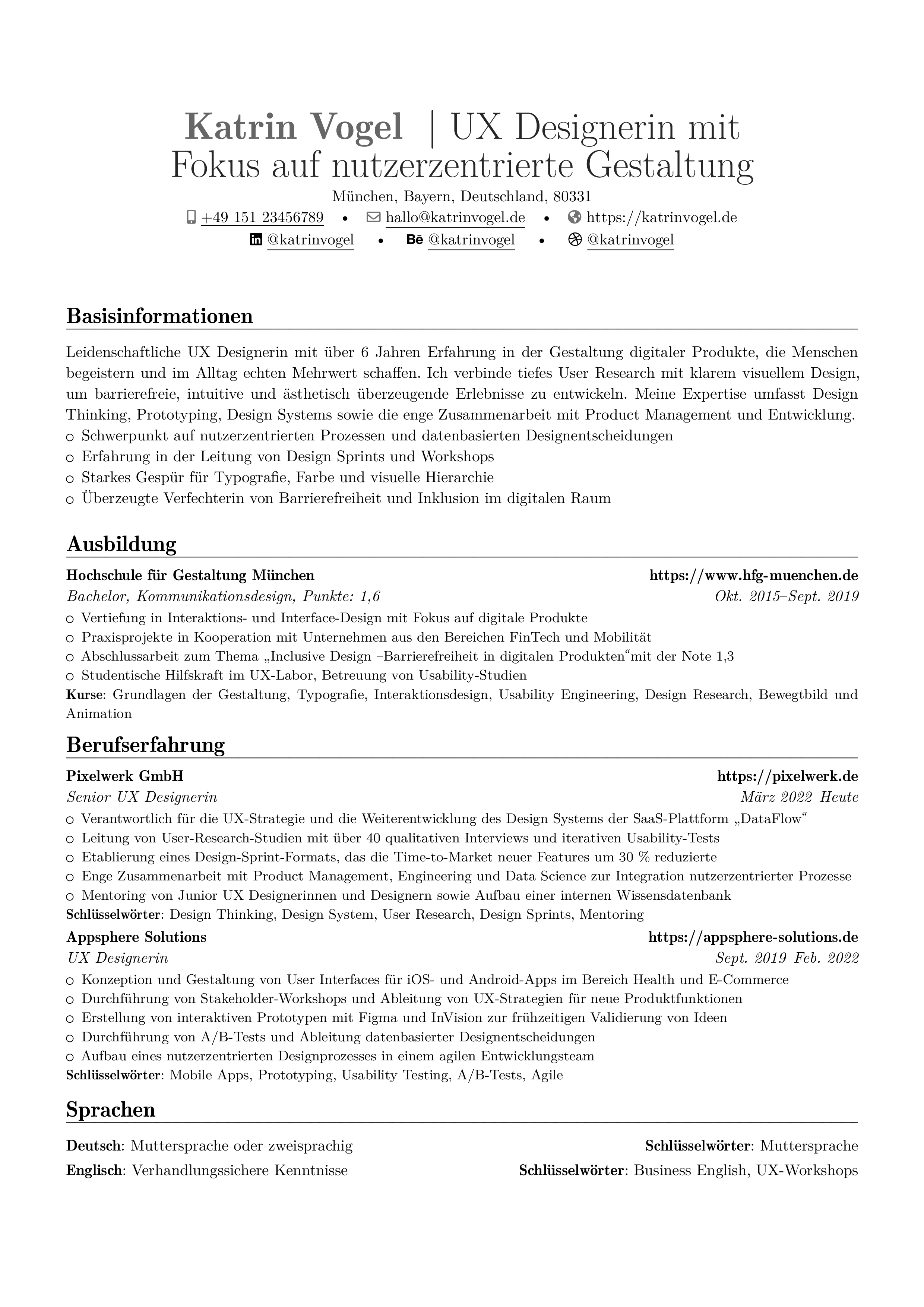 UX-Designer resume preview