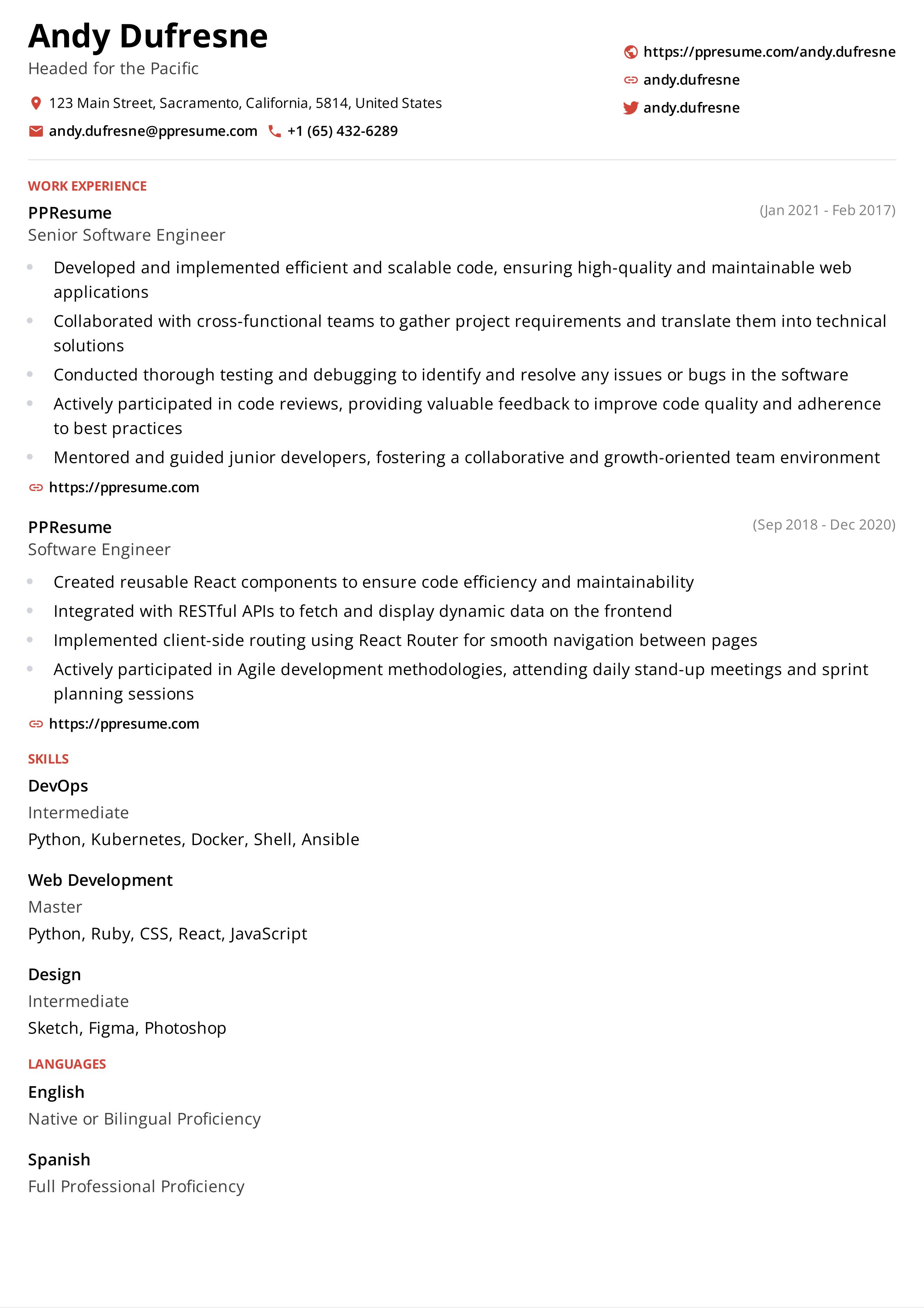 RxResume PDF
